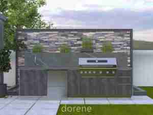 2024 dorene ngoài trời gas nướng tùy chỉnh ngoài trời nhà bếp 304 thép không gỉ thông minh tủ bếp nhà sản xuất - Product Image 6