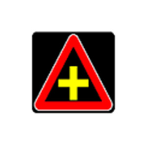 [Bukwang Safety] Tooin Co.,Ltd : Panneau de signalisation routière LED solaire de priorité pour la sécurité du trafic et les avertissements. - Product Image 1