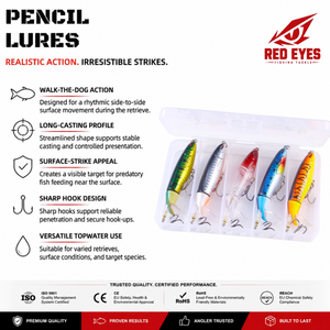 Esca Artificiale Galleggiante a Forma di Matita con Elica 13G, Esca Dura Topwater Tractor, Attrezzatura da Pesca all'Ingrosso - Campione Gratuito - Product Image 1