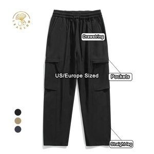 Pantalones de Poliéster para Hombre, Estilo Recto, de Calidad, Streetwear, Estilo Informal, Suaves, para Senderismo - Product Image 1