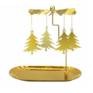 Portacandele Girevoli in Ottone a Forma di Angelo per Decorazione Casa - Product Image 2