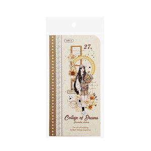 10 Tờ/Gói Tem Dán Collage PET Bộ Sưu Tập Phong Cách Giải Cấu Trúc Lãng Mạn Phong Cách Retro Nhẹ Nhàng Chất Liệu Cơ Bản Dành Cho Nữ Tự Làm Tem Dán - Product Image 5