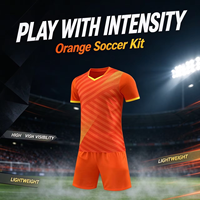 Ensemble maillot et short d'entraînement de football à manches courtes, uniforme d'équipe, kit de match de football