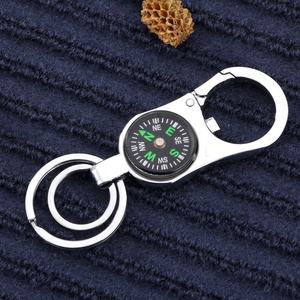 Llavero Redondo Personalizado con Brújula Flotante, Llavero de Metal de Seguridad para Parejas, Precio de Fábrica - Product Image 3