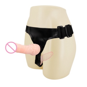 Hochwertige doppel endige Phallus riemen abnehmbare echte Textur Farbe weiche flüssige Silikon Dildo Mastur batoren Erwachsenen Sexspielzeug - Product Image 2