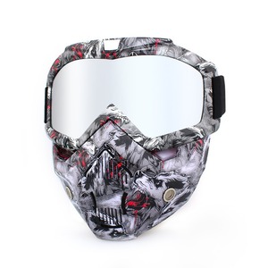 Masque de moto avec masque facial détachable, lunettes de protection intégrales pour motocross, ATV, moto tout-terrain, masques coupe-vent pour hommes et femmes - Product Image 6