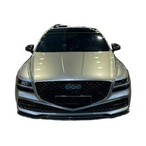 ชุดแต่งรอบคันสไตล์คาร์บอนไฟเบอร์แบบติดตั้งเอง สำหรับ Genesis G80 ปี 2021-2022 ประกอบด้วยลิ้นหน้า สเกิร์ตข้าง ดิฟฟิวเซอร์ สปอยเลอร์ กันชนหน้า อัพเกรด - Product Image 1