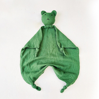 Couverture de sécurité bon marché pour bébé Couette en mousseline de coton Jouet animal en peluche Jouets Lapin Couette pour bébé Couverture de serviette