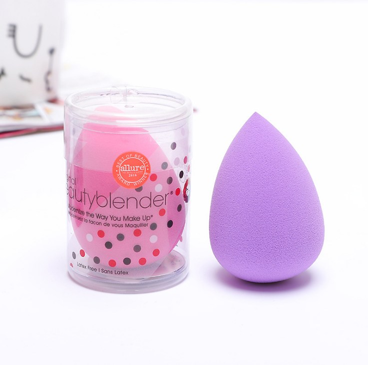 customize the logo hydrophilic non latex powder puff, which becomes larger in case of water, and the make-up egg