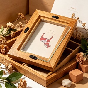 Custom Polished Pine Wooden <b>Photo</b> <b>Frame</b> High Quality Factory Direct Supply Home Office <b>Wedding</b> Display Antique European Style - Product Image 1