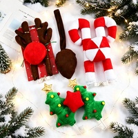 Ensemble de décorations de Noël pour voiture : bois de renne, cerf, avec nez rouge – Accessoires de décoration de véhicule pour fêtes de fin d'année