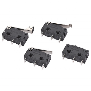 <span class=keywords><strong>Micro</strong></span>-interrupteur mécanique SPDT en plastique 5A 125V à 3 broches, durée de vie mécanique de 30 000 000 cycles pour applications électriques domestiques - Product Image 5