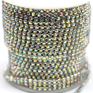 Cadena de garra de diamantes de imitación de fábrica SS12 Cadena de garra con diamantes de imitación recorte joyería de cristal y accesorio de ropa - Product Image 1