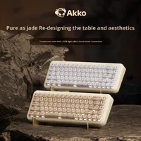 Keyboard Mekanik OEM YU01 RGB Baru Transparan Tri-Mode Baterai 3750mAh Polling Rate 1000Hz untuk Gaming yang Dapat Dikustomisasi