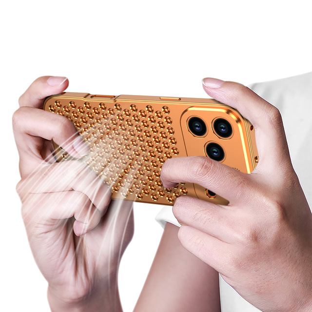 Luxury Aluminum Electroplate Sports Design Heat Dissipation Magnetic 17pro Max Mobile Phone Case 16 Pro Max Plus Removable
