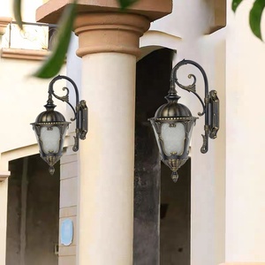 Farola LED de aluminio antiguo con portalámparas E27 IP65 impermeable AC Compatible para iluminación decorativa de jardín al aire libre - Product Image 5