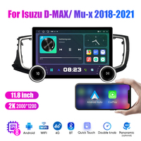 Radio de coche Android 2Din de 11,8 pulgadas para Isuzu 2018/Mu-x 2021-2K QLED pantalla estéreo de coche REPRODUCTOR DE DVD Carplay Android Auto