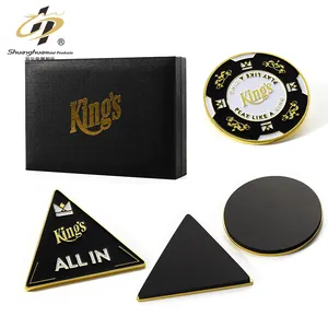 Promotion Good Luck Game Round Triangle Shape Metal Coin Soft Enamel Poker Chip Token Coin Personalized Business Gift for Coins