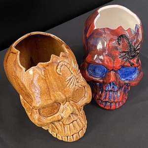 Tazas <span class=keywords><strong>de</strong></span> porcelana <span class=keywords><strong>de</strong></span> cristal <span class=keywords><strong>de</strong></span> Halloween para Bar personalizadas, copa <span class=keywords><strong>de</strong></span> cóctel <span class=keywords><strong>de</strong></span> vacaciones, regalo <span class=keywords><strong>de</strong></span> cerámica, cabeza <span class=keywords><strong>de</strong></span> calavera <span class=keywords><strong>de</strong></span> escorpión 3D, taza <span class=keywords><strong>de</strong></span> Tiki - Product Image 4