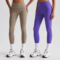 Damen-Sportleggings in voller Länge, entworfen für europäische und amerikanische Kunden, hoher Bund, formend für die Hüfte, große Elastizität, schlank machend.