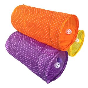 Wholesale Eco-Friendly Funny <b>Interactive</b> Collapsible <b>Cat</b> Tunnel <b>Toy</b> with Feather & Plastic Material - Product Image 1