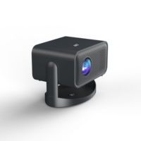 Proyector de Video Digital con Enfoque Eléctrico, Pantalla LCD Inteligente de 720P, Compatible con 1080P y 4K, Inalámbrico, BT, WiFi 5G, Android 12, Keystone Automático