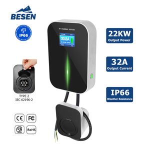 Cargador <span class=keywords><strong>de</strong></span> Vehículos Eléctricos BESEN <span class=keywords><strong>de</strong></span> Bajo <span class=keywords><strong>Precio</strong></span>, Trifásico, 22kW, Estación <span class=keywords><strong>de</strong></span> Carga Eléctrica con Monitoreo <span class=keywords><strong>de</strong></span> Temperatura - Product Image 1
