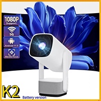 Projecteur K2 avec Android 11 LED Résolution 4K Pan-Tilt Portable pour une utilisation professionnelle et éducative