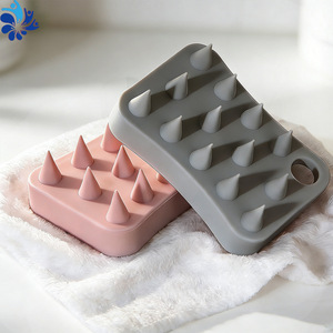 Cepillo de silicona para masaje del cuero cabelludo con cerdas suaves para el cuidado del cabello y la relajación - Product Image 2