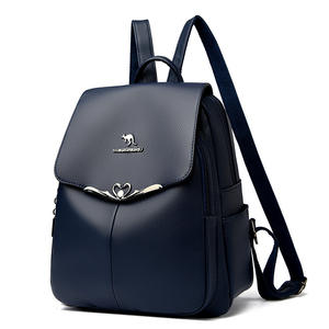 Sac à dos scolaire pour femme en cuir PU de haute qualité, imperméable et antivol, avec design tendance universitaire et ergonomique - Product Image 4