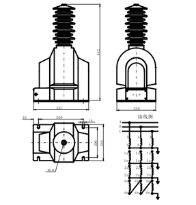 Accesorios de Ingeniería Eléctrica para Exteriores, Transformador de Corriente Monofásico de 35kV con Transmisión Inalámbrica - Product Image 3
