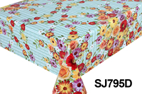Mantel de Plástico Redondo Rectangular Personalizado, Impermeable y Resistente al Aceite, con Logotipo, Diseño Floral Colorido, Rollo de Mantel para Año Nuevo