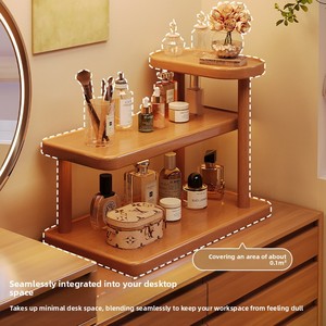 Portable Desktop <b>Shelf</b> Skincare Organizer Three-Layer Modern Minimalist Storage <b>Rack</b> for Perfume Lipstick Jewelry - Product Image 3