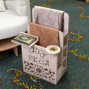 カスタムカラー多機能スタンディングオーガナイザーラマダン装飾木製祈りラックコーラン3層ホームストレージホルダー用 - Product Image 2