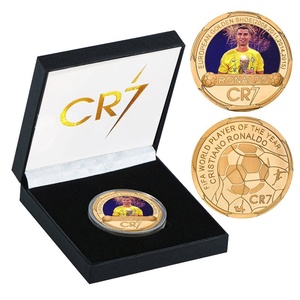 Pièce commémorative <span class=keywords><strong>Cristiano</strong></span> <span class=keywords><strong>Ronaldo</strong></span> <span class=keywords><strong>Coupe</strong></span> d'Europe du Portugal Souvenir <span class=keywords><strong>de</strong></span> football Artisanat Commémoration <span class=keywords><strong>de</strong></span> voyage Style transfrontalier identique - Product Image 4