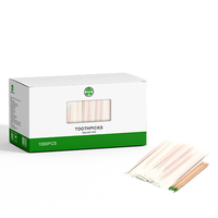 Cure-dents en vrac écologiques avec boîte en papier, prix usine abordable