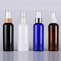 Flacon pulvérisateur en plastique PET populaire pour cosmétiques, 30ml, 60ml, 100ml, 150ml, 250ml, ambre, vert, bleu, noir, pour parfum et tonique