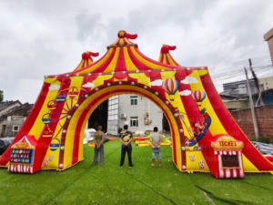 Arco Inflable Publicitario para Exteriores Yuedong de 35 pies, Arco Inflable con Temática de Circo para un Marketing Efectivo - Product Image 6