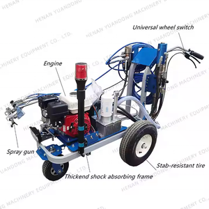 Fábrica Mano Push Line Striping Equipo Road Marking Aplicador Pintura Spray Line Marker para la venta - Product Image 3