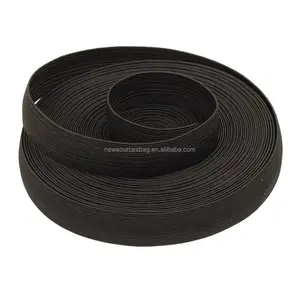 10mm-70mm 화이트 블랙 컬러 폴리 에스테르 탄성 허리띠 의류 용 도매 맞춤형 니트 탄성 밴드