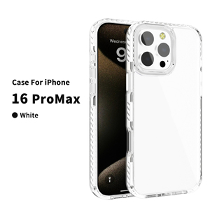Custodia per telefono cellulare antiurto <span class=keywords><strong>trasparente</strong></span> di lusso per <span class=keywords><strong>Apple</strong></span> iPhone 16 Pro Max 11 12 13 14 15 7 8 Plus <span class=keywords><strong>Cover</strong></span> rigida per paraurti in morbido TPU - Product Image 6