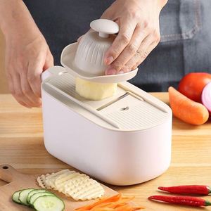 Multifunctional Manual 10-Piece Stainless Steel Kitchen Tools <b>Container</b> Fruits Vegetables <b>Potatoes</b> Hand Protection Shredding - Product Image 4