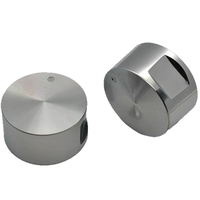 Bouton de commande rotatif en aluminium personnalisé pour potentiomètre, usiné CNC, avec capot réglable