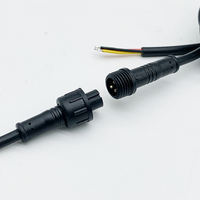 Harnais de câblage LED personnalisé en usine en Chine, connecteurs étanches M12, 3 broches, IP67/68, assemblage, câbles électriques