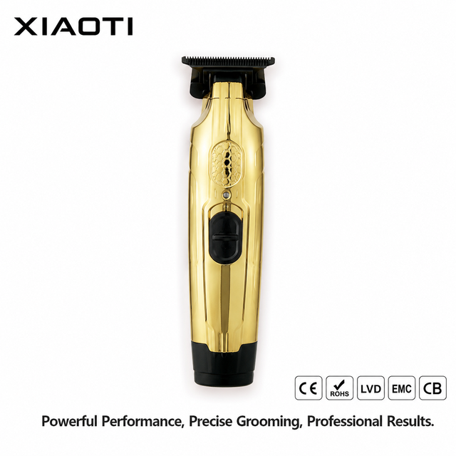 XIAOTI Professional Cordless Hair Trimmer Zero Gap T Blade Metal Barber Clipper Hair Trimmer Rechargeable OEM Private Label