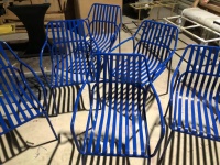 Vente de tables et chaises confortables haut de gamme atmosphère solide villa extérieure terrasse café combinaison