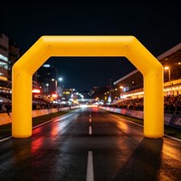 Arche gonflable imperméable pour les organisateurs d'événements, avec logo de sponsor personnalisé, pour les événements sportifs et la promotion de courses