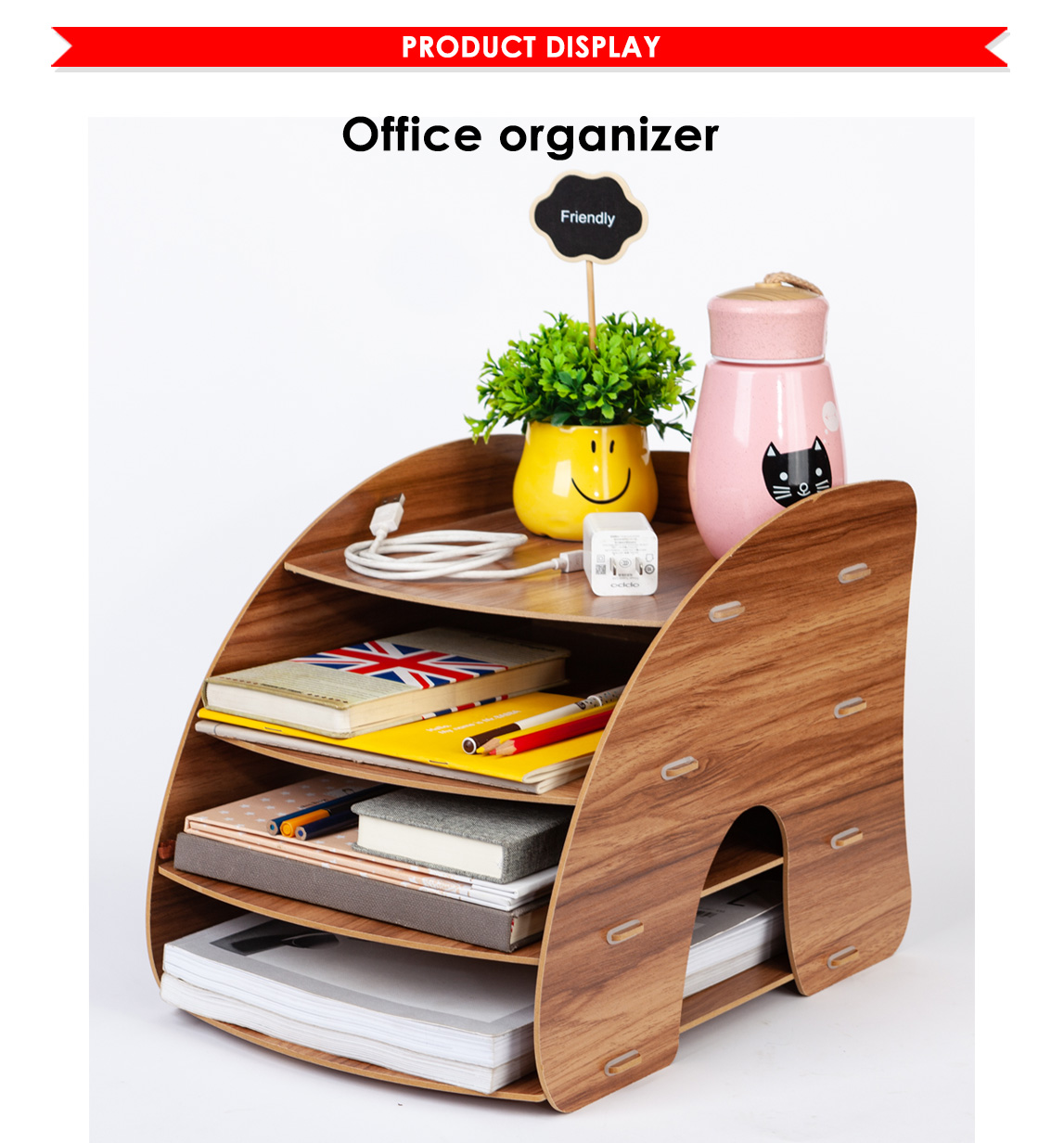 Portamenu In Legno Per Ristoranti - 10 Pezzi, Design Elegante Con Clip Metallo - Foto 3