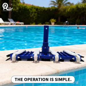 Brosse de nettoyage automatique pour piscine Water Crown de haute qualité en ABS avec design couronne carrée, ensemble complet - Product Image 3