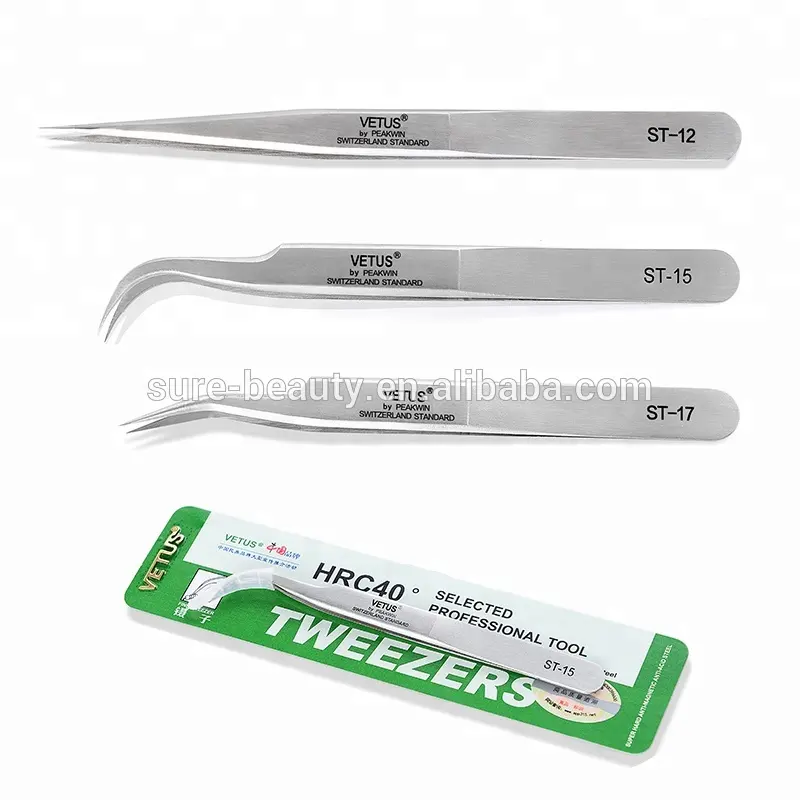 Originele Vetus St Tweezer Rvs Wimper Extension Tweezer